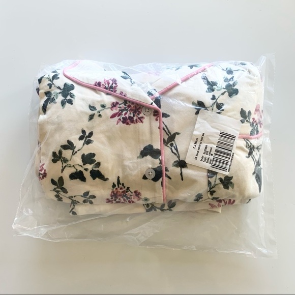 🌸New🌸 SS Floral Notch Pajamas Pants Set Sz M NWT - Picture 5 of 5